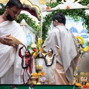 Sri Sri Gaura Nitai abhishek ceremony